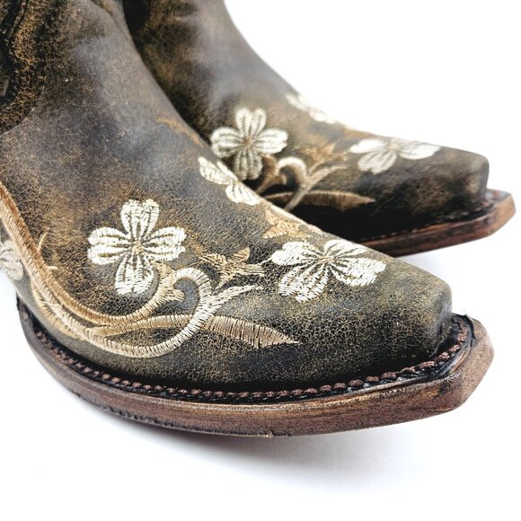 Circle G by Corral L5175 Floral Embroidered Boots - Picture 6 of 11